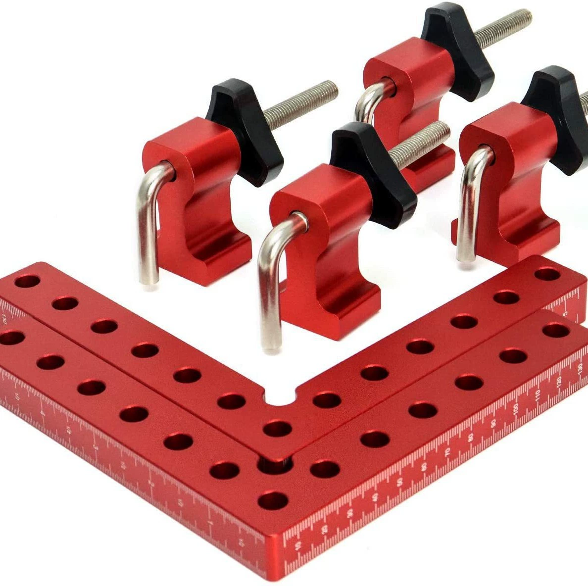 90-градусная позиционная линейка Деревообработка под прямым углом зажим панели фиксация фоторамки приспособление из алюминиевого сплава под прямым углом линейка фиксирующий Зажим