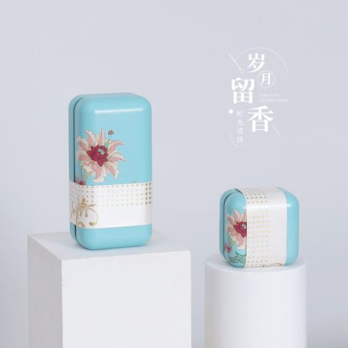 New 50g Half Two-Ounce General Black Tea Green Tea Pu-erh Tea Sealed Iron Can Tea Packaging Box Empty