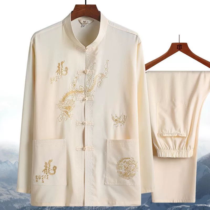 Тан одеваются мужские и средние и пожилые люди одеваются в китайском стиле