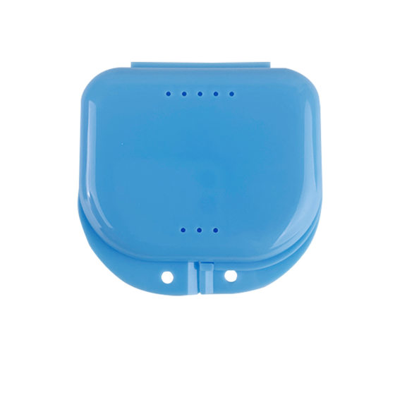 Household Small Tooth Box with Holes, Dental Consumables, Portable Correction Invisible Braces, Denture Retainer Storage Box Wholesale