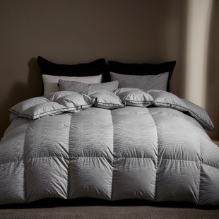 Autumn and Winter Luxury 95 Big Wild Goose Duck White Duck Down Water Ripple Jacquard Fluffy Soft Double Duvet High-end Duvet
