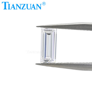 Rectangular Right Angle Car Flat F Color CVD Laboratory Cultivated Diamond Artificial Artificial Diamond Bare Stone with National Inspection Certificate