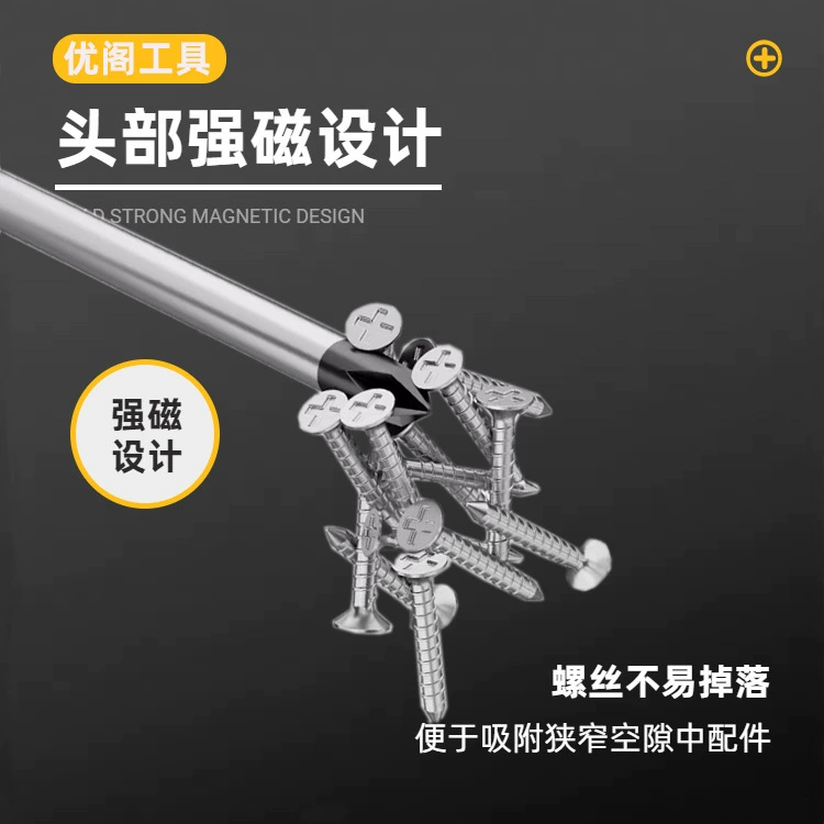 Screwdriver, hardened non-slip massager, strong magnet