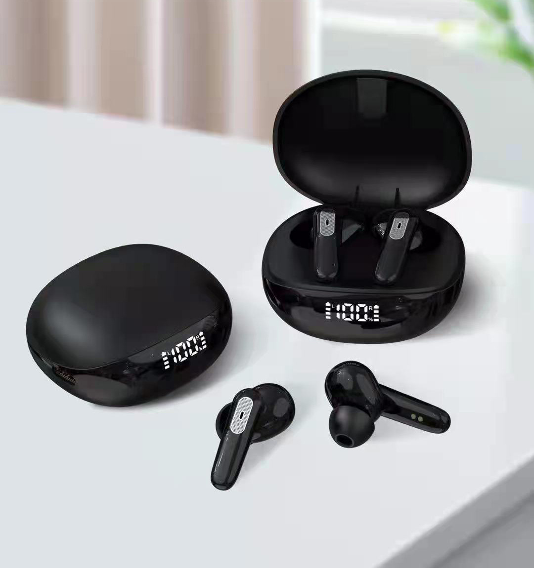 Nuevo modelo privado JS81 auricular inalámbrico Bluetooth pantalla digital de tres pantallas estéreo 5.1 e-sports juego auricular transfronterizo