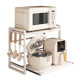 Retractable Microwave Storage Rack Kitchen Countertop Drawer-type Electric Rice Cooker Air Fryer Rack Multi-functional Storage