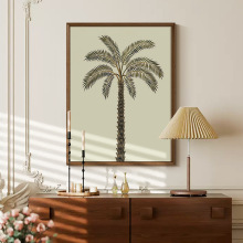 棕榈树》中古风高级感法式复古客厅装饰画南洋美式餐厅玄关柜挂画