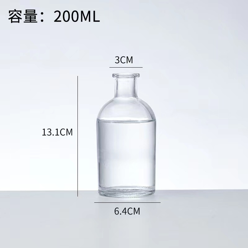 Retro repujado mini florero transparente hidropónico flor arreglo florero de cristal salón aromaterapia botella adornos Decoración