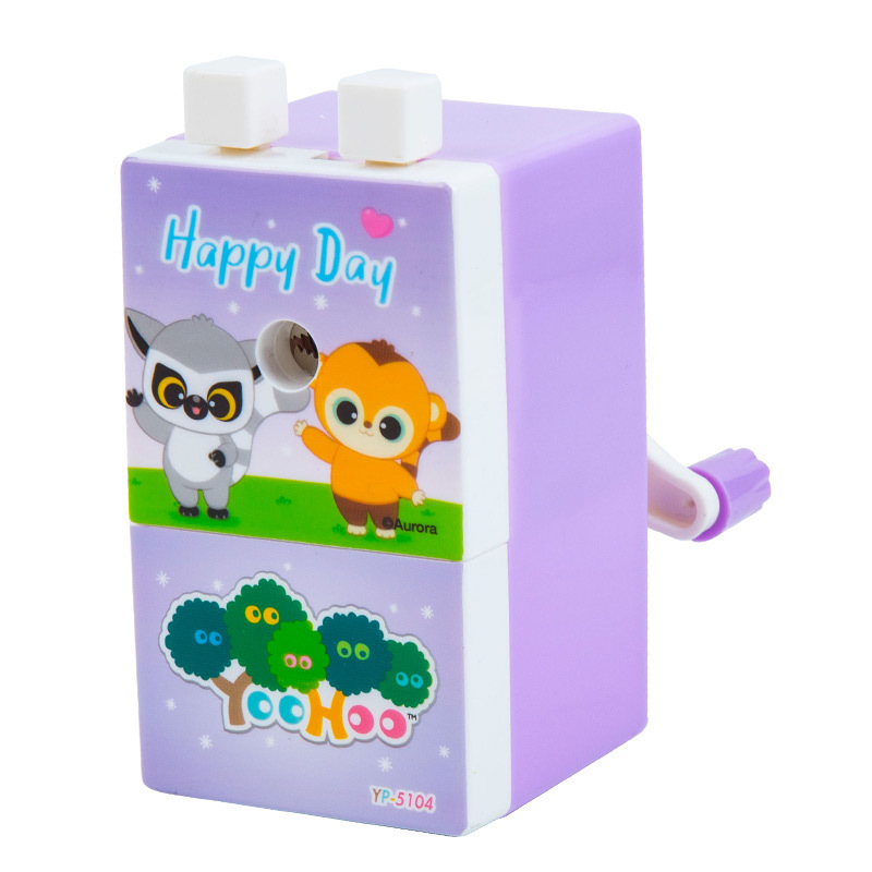 Youxiang Sacapuntas de acero de aleación cuchillo núcleo sacapuntas Sacapuntas de lápiz de manivela para niños Sacapuntas de lápiz de dibujos animados de papelería de Estudiante