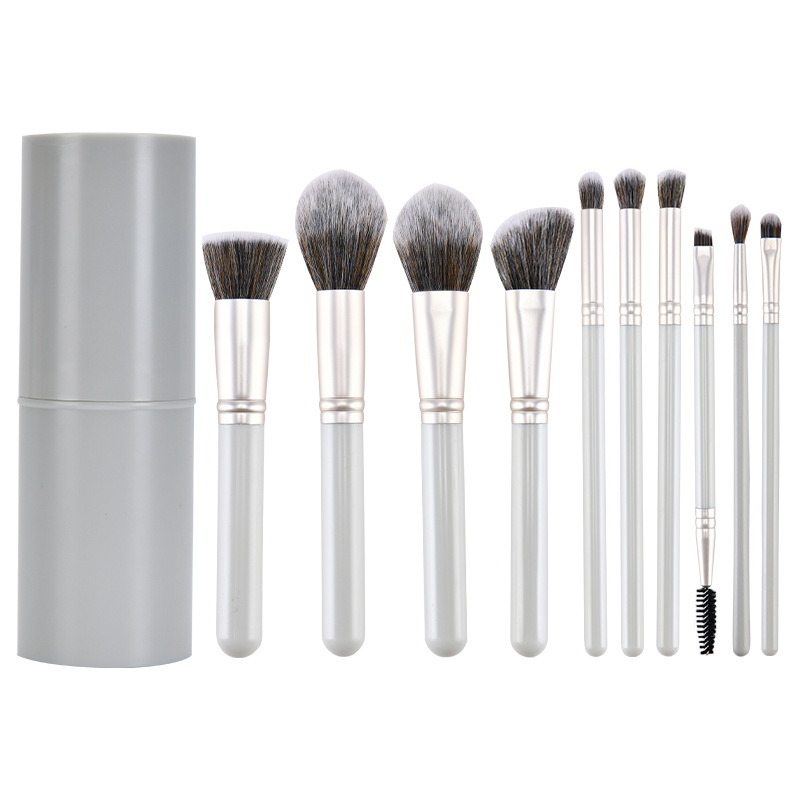 10 nuevos productos de belleza en polvo suelto, mini cepillo, rubor, juego de pinceles de maquillaje, cepillo de sombra nasal, almacenamiento para principiantes, venta al por mayor transfronteriza