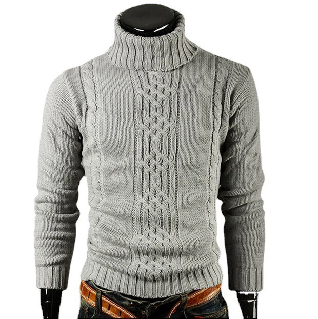 Демисезонный вязаный свитер, slim fit