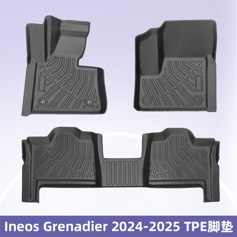 Para Ineos Grenadier 2024 - 2025 3D todo el tiempo TPE almohadilla de pie almohadilla de maletero