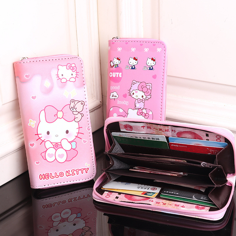 Cross-border Cartoon Animation 6D Stereo Printing hellokitty Large Capacity Good Quality Long Women Coin Purse Cross-border Cartoon Animation 6D Stereo Printing hellokitty Large Capacity Good Quality Long Women Coin Purse