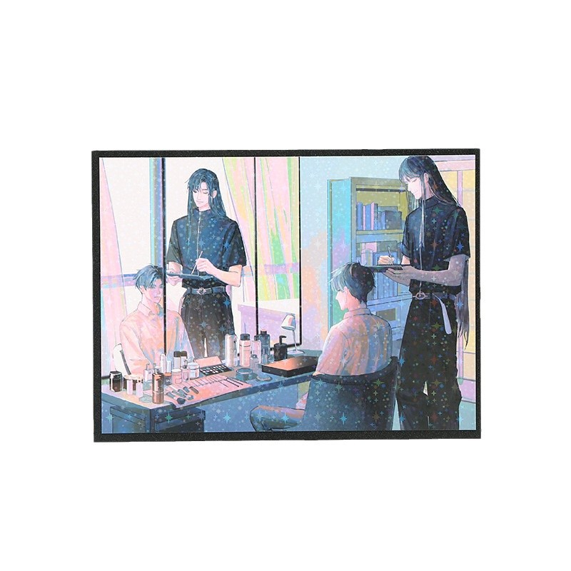 亚克力双闪色纸 动漫周边签售会签名板漫展来图印刷黑边签绘板