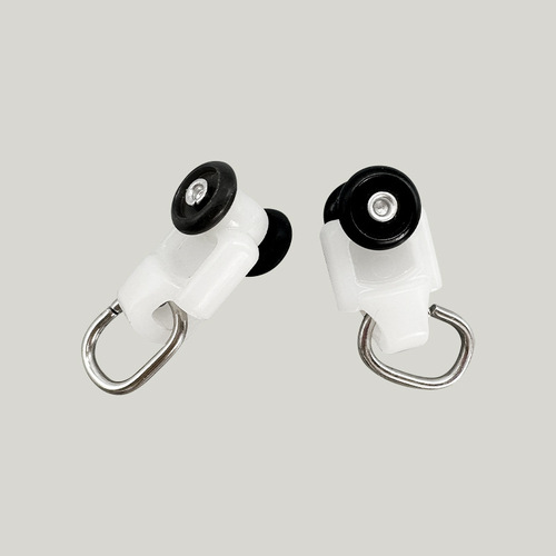 Aluminum alloy curtain track box with curved and straight tracks, embedded rail wheels, straight guide rails, side top-mounted curtain rod, silent dual tracks