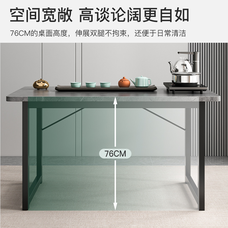 Balcón pequeña mesa de té y silla combinación sala de estar mesa de té de Kung Fu mesa de té Mesa integrada mesa de té móvil hogar pequeña mesa de té