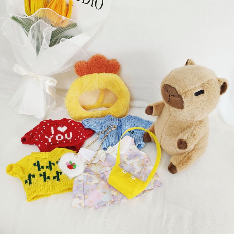 Cross-Border Plush Capybara Doll, Cloth Doll, Bag, Sweater Set, DIY Plush Toy Accessories, Doll Wholesale Cross-Border Plush Capybara Doll, Cloth Doll, Bag, Sweater Set, DIY Plush Toy Accessories, Doll Wholesale