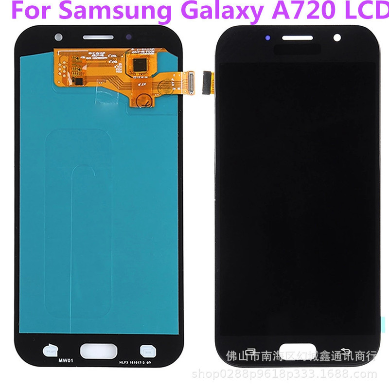 For Samsung A720 screen assembly A7 2017 LCD screen A720F/N/M mobile phone display screen oled wholesale