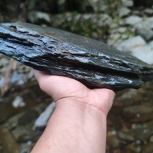 A溪流片石造景晒台鱼缸景观原生岩石片生态野采天然石头高级D