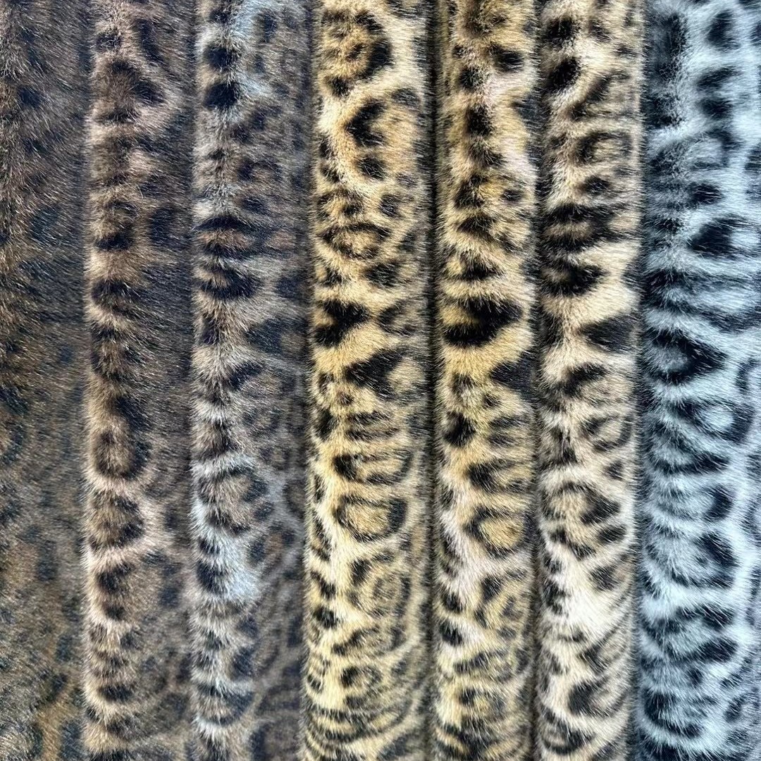 Xiaomi visón imitación de leopardo imitación de leopardo impresa gradiente chaqueta bolsas zapatos sombreros chaqueta de moda peluche