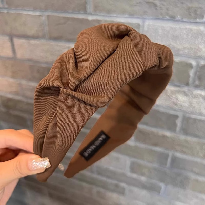 Bandas de cabello para mujeres 2025 nuevo estilo de alta calidad estilo de estilo extranjero bandas de cabello de alta presión craneal pepinas de cabello toque de cabeza