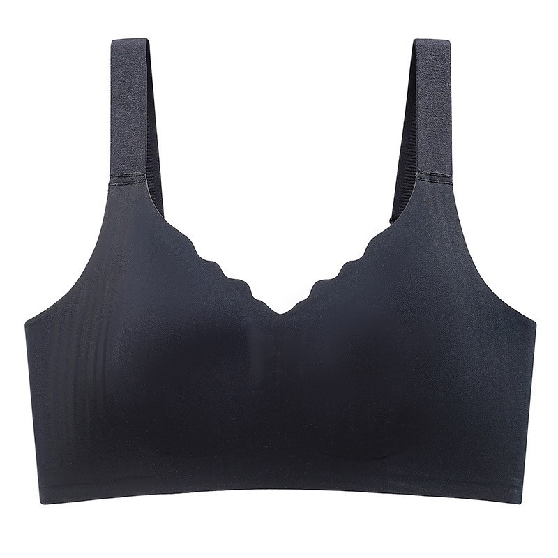 Verano ultra delgado soporte suave jalea ropa interior damas gran pecho pequeño sin marcas sin anillo de acero sujetador se reúnen sujetadores de soporte superior