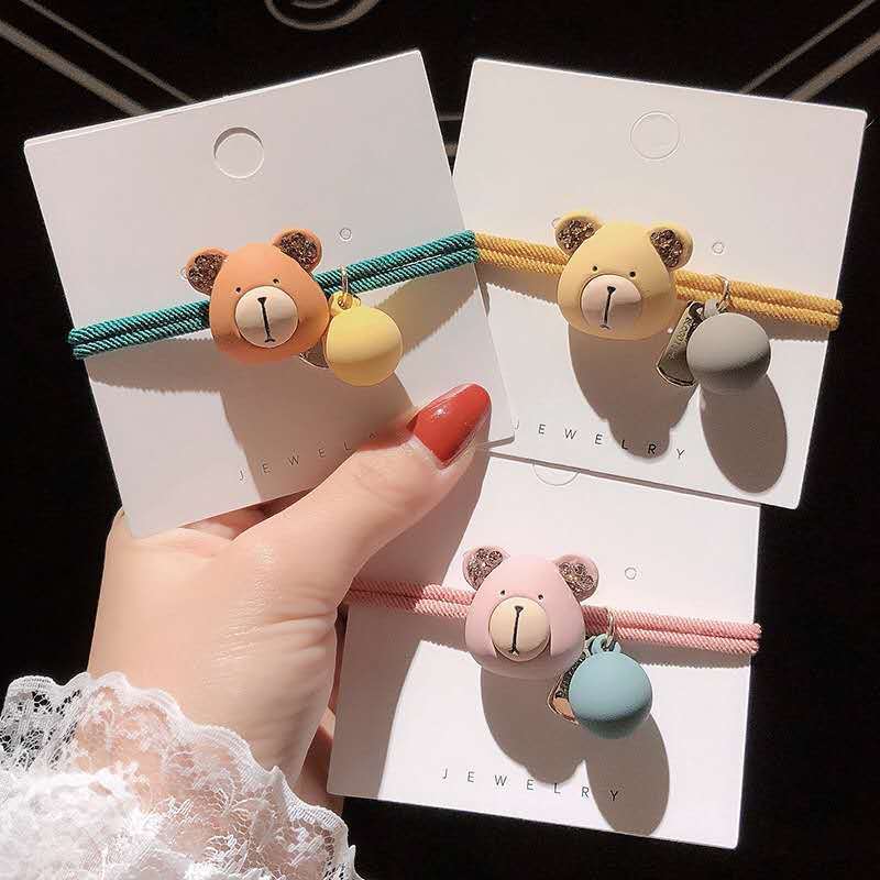 Brand cute eraser, hair rope, hairgrip, hair accessory, with little bears 4