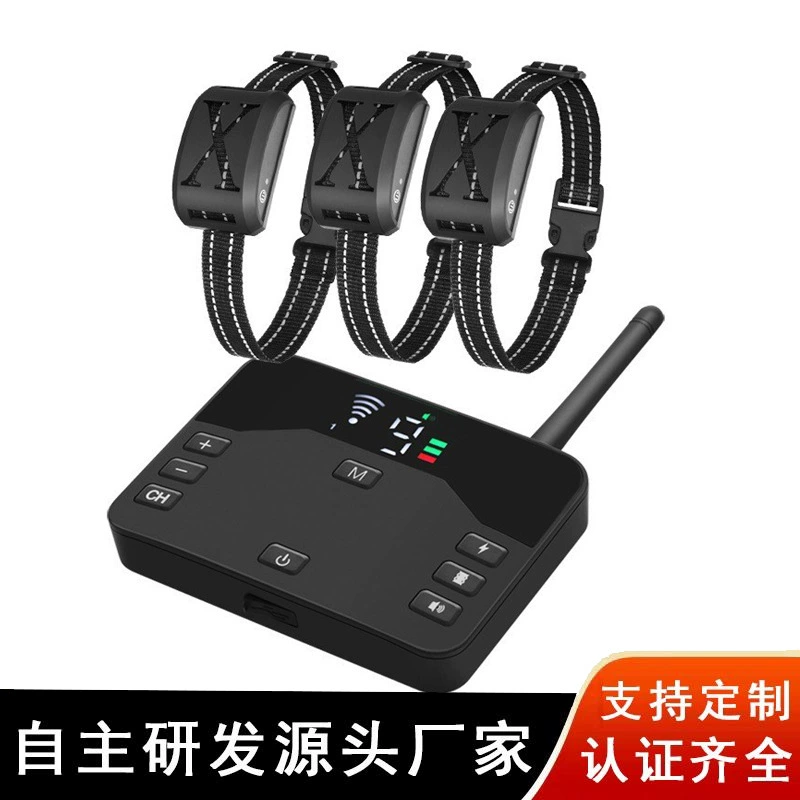 Беспроводной ошейник-забор для собак с дистанционным управлением, водонепроницаемый, два в одном, для дрессировки собак