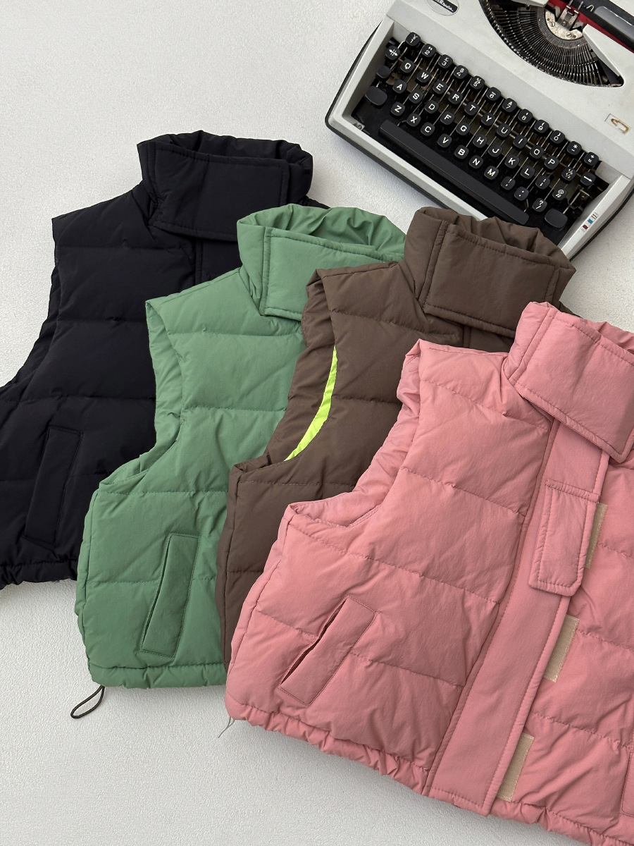 2023 nuevo Otoño e Invierno para niños padre-niño abajo chaleco ropa de trabajo estilo invierno para niños abajo chaleco