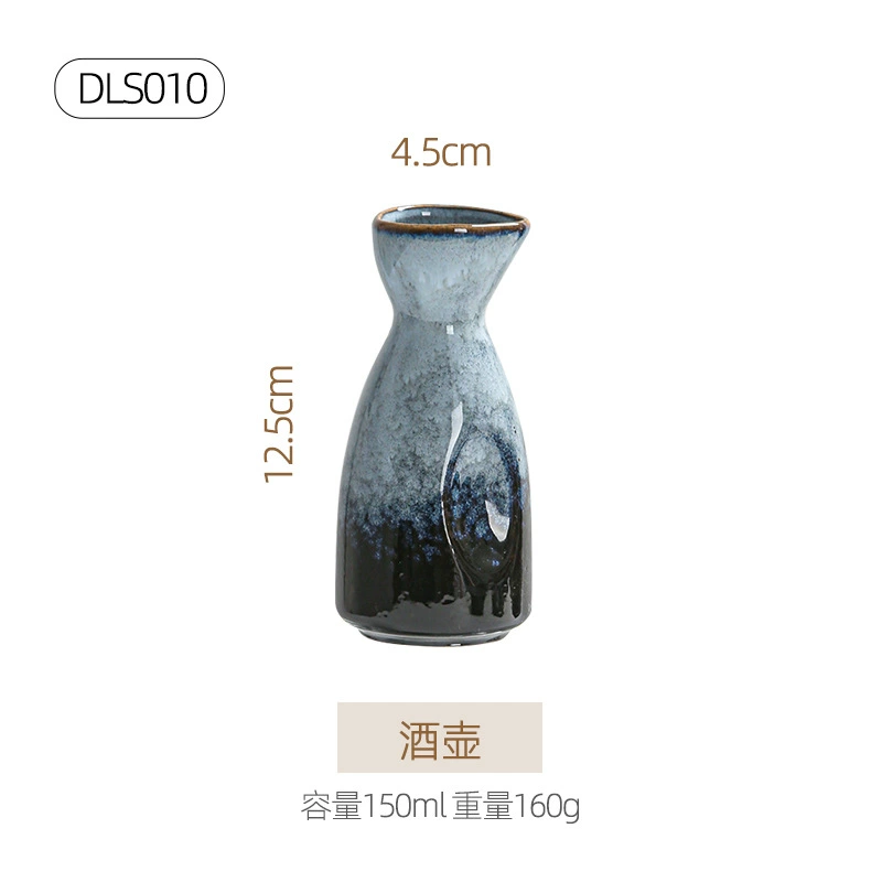 Ceramic tableware set, Japanese retro marble glaze, premium light-luxury design