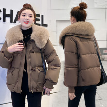 宽松棉服冬装2025年时尚大毛领新款棉衣女秋冬季棉袄洋气短款外套