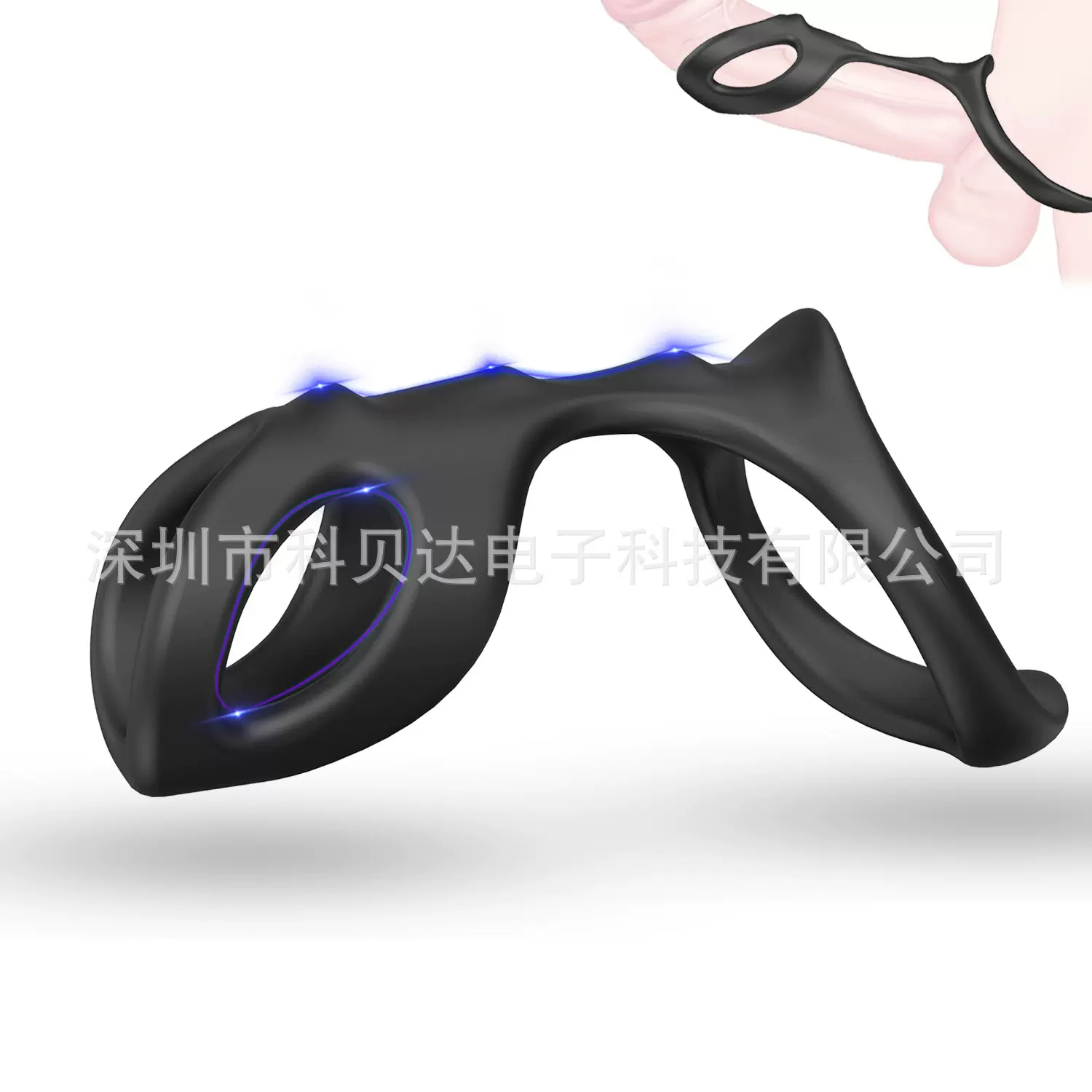 跨境新品骷颅猫锁精环情趣阻复环男用龟头训练环亚马逊热卖