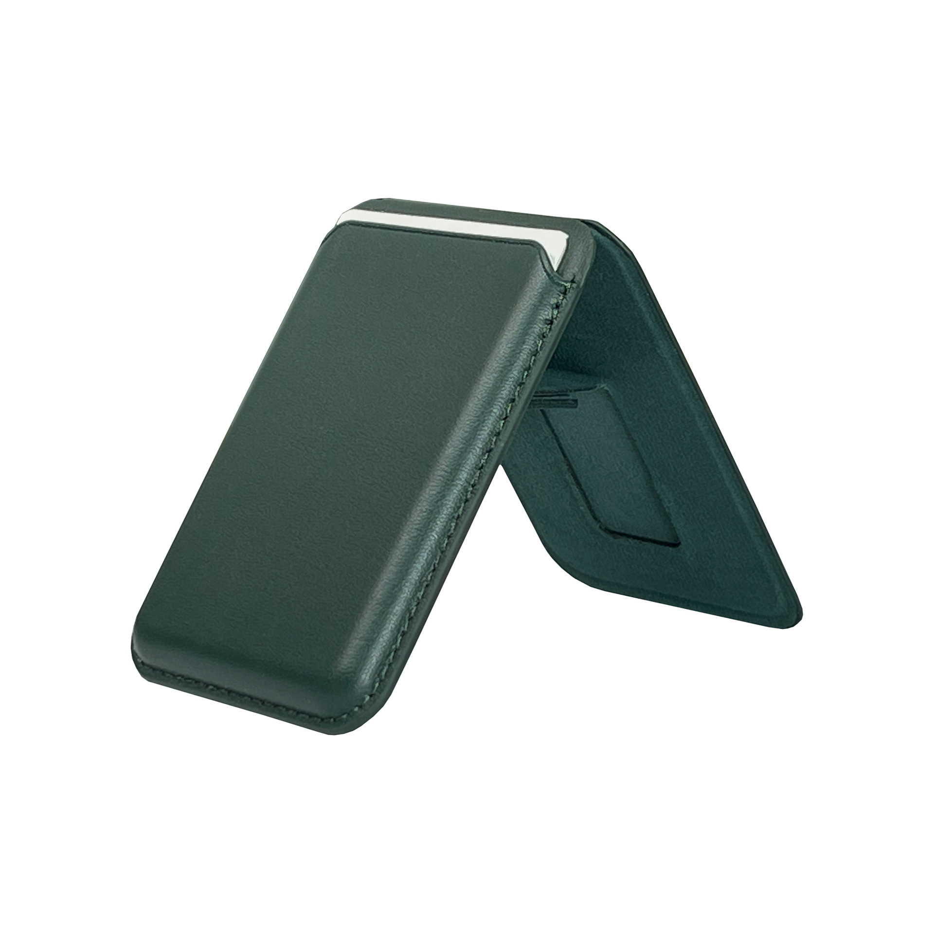 Aplicable a Apple serie MagSafe bolsa de tarjetas magnéticas iPhone serie PU cuero magnético fuerte soporte plegable cubierta de tarjetas