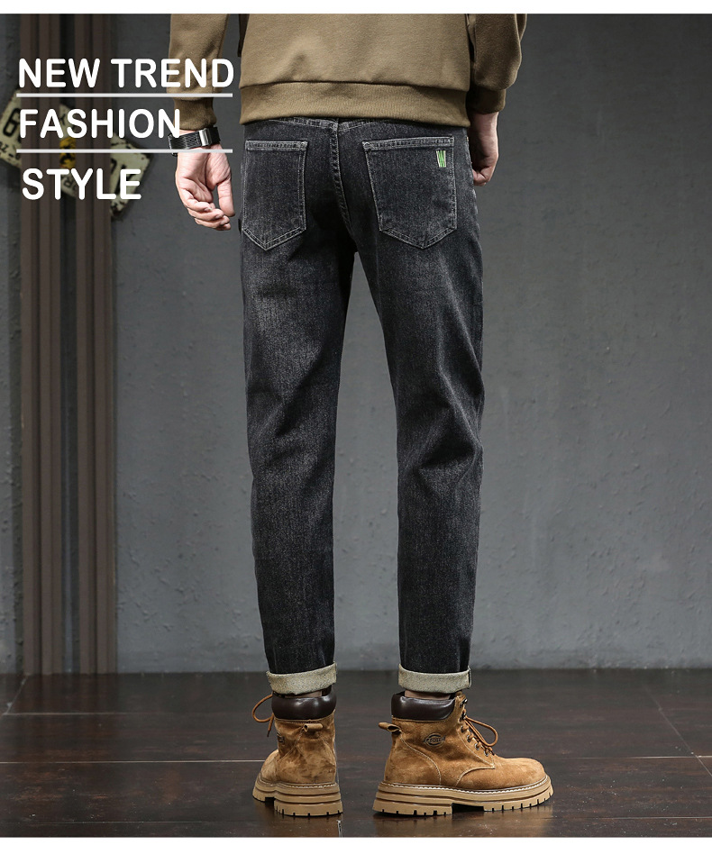 Herren Jeans Slim Fit Gerade Geschnitten Mit Elastan Für Herbst_voghion.com