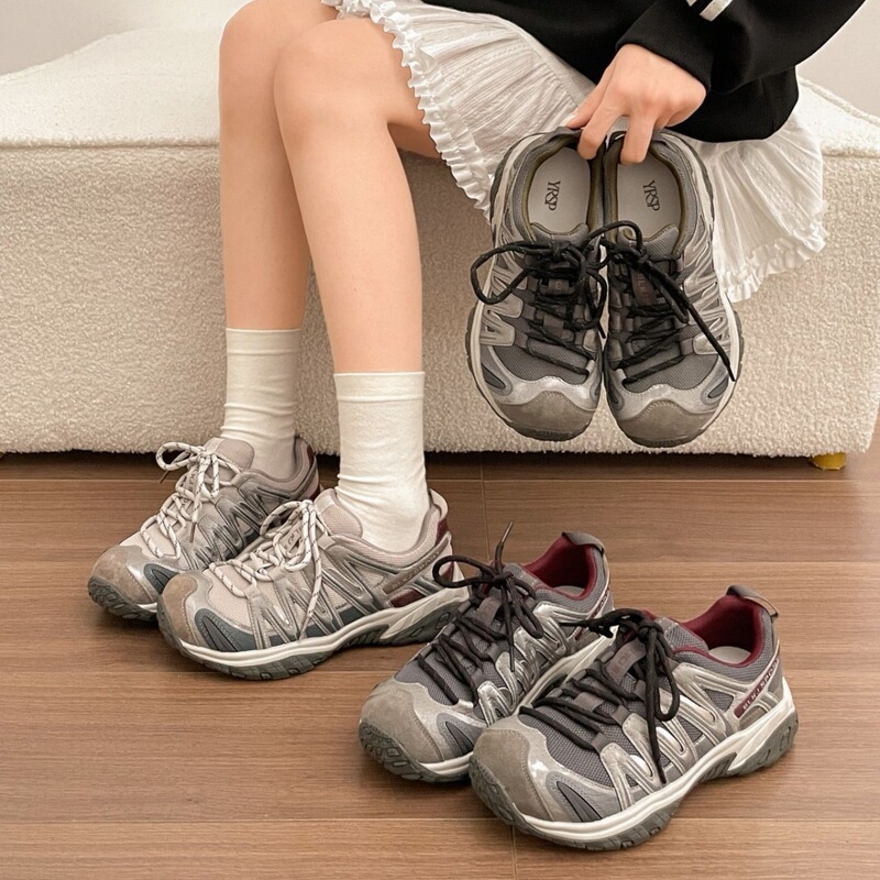 Lightweight women's sneakers, fall 2026 outdoor shoes, soft-soled thick-soled dad shoes, versatile casual running shoes Lightweight women's sneakers, fall 2026 outdoor shoes, soft-soled thick-soled dad shoes, versatile casual running shoes