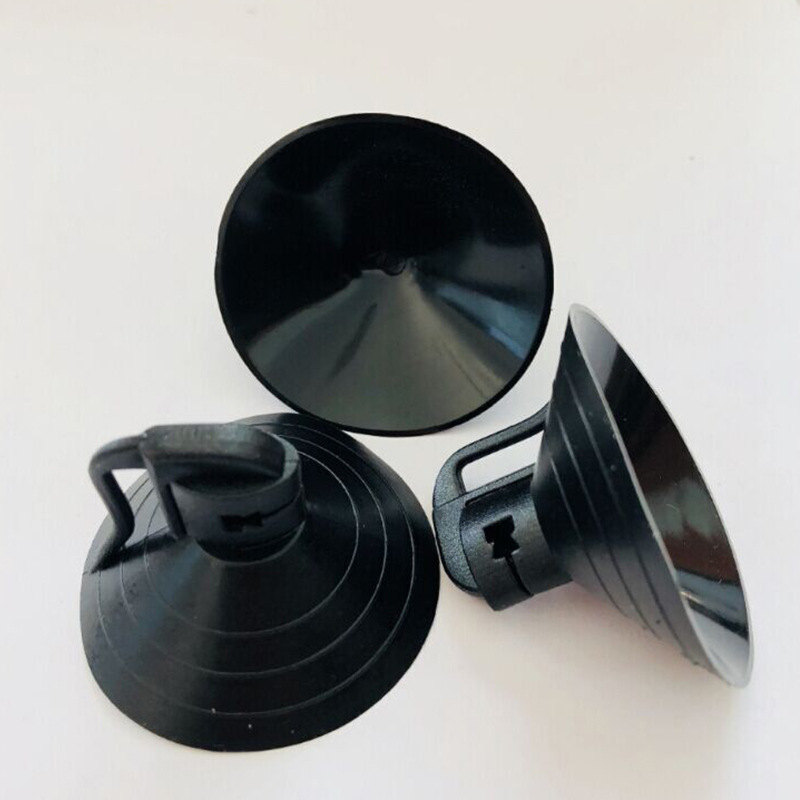 45MM燕尾太阳挡吸盘PVC环保普通黑色双耳4.5cm窗帘吸盘  PVC明盘