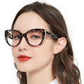 新款超轻时尚蝶形防蓝光眼镜高清舒适潮流欧美款中老年人老花眼镜
