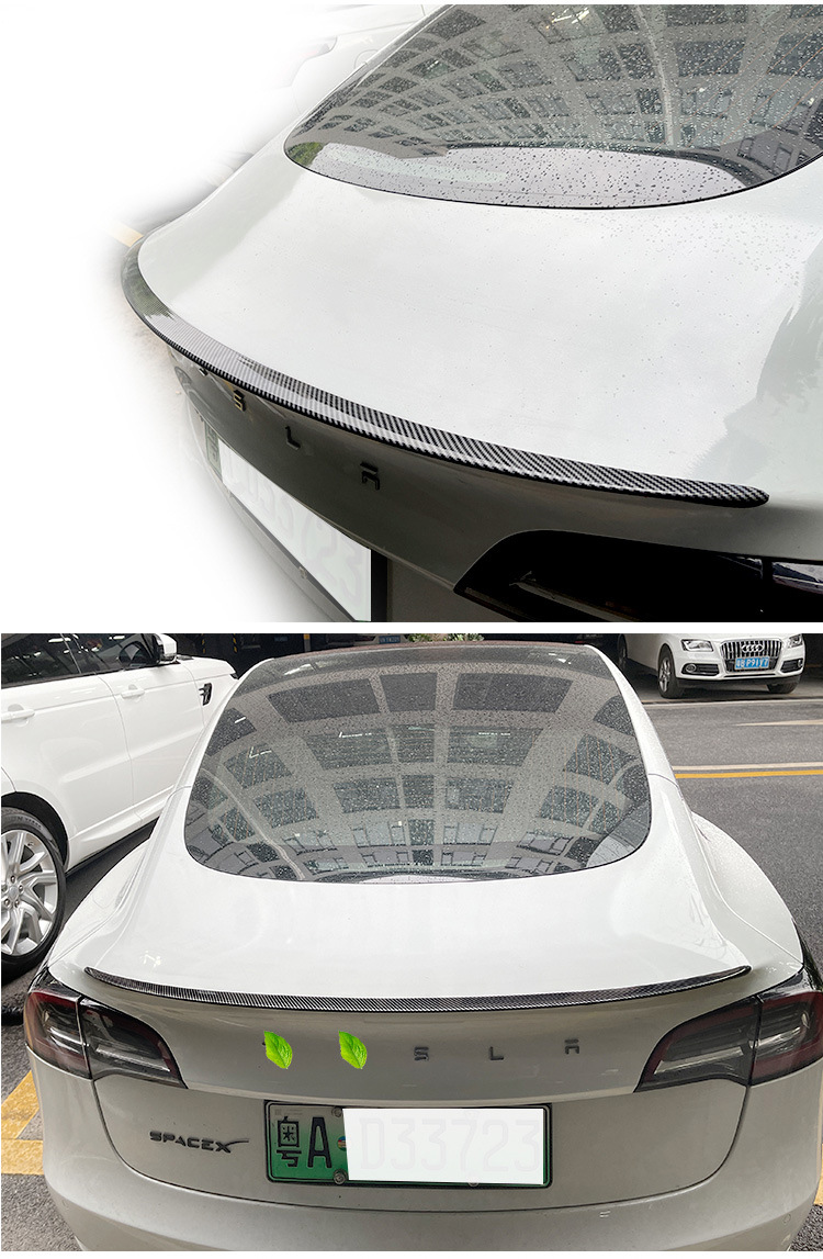Suitable for Tesla Tesla model3/Y modified accessories blow molded ABS rear wing high-performance sports spoiler
