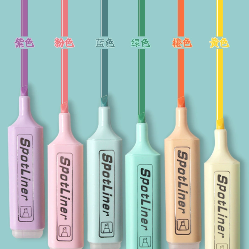 (Cross-border trading), fluorescence marker for students, 6 colors