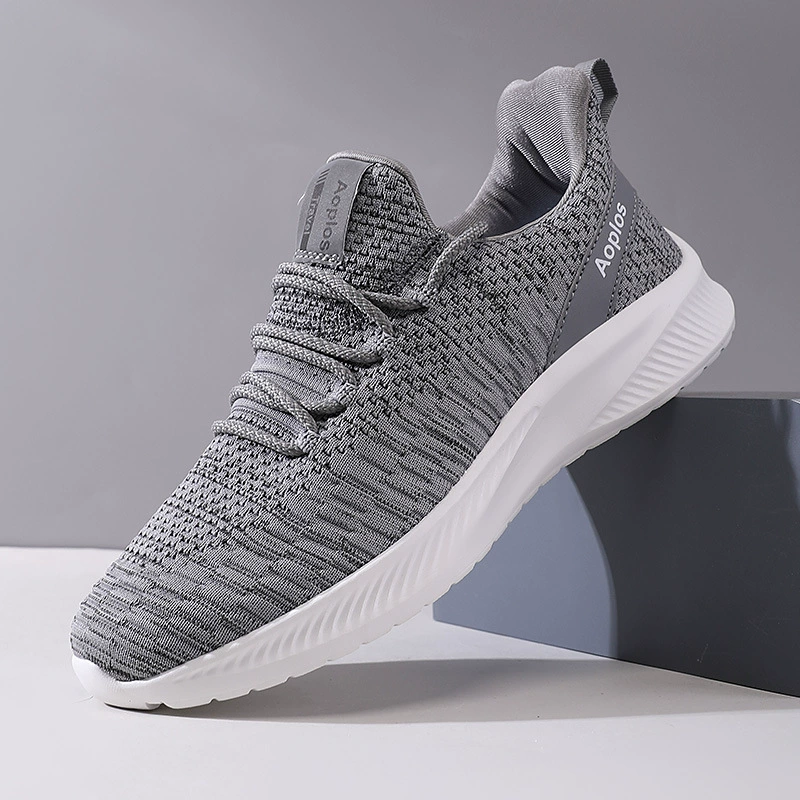 Весной и летом новые повседневные кроссовки мужские легкие и удобные пешеходные туфли с низким шнуровкой мужские дышащие сетчатые туфли