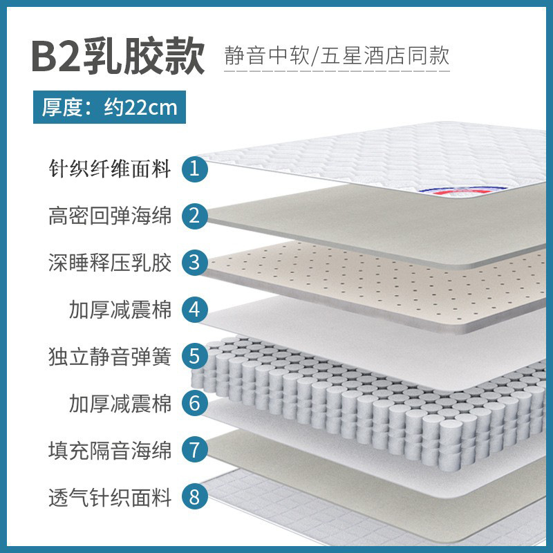 B2 5 성급 호텔 소프트 + LaTeX + 포켓 스프링