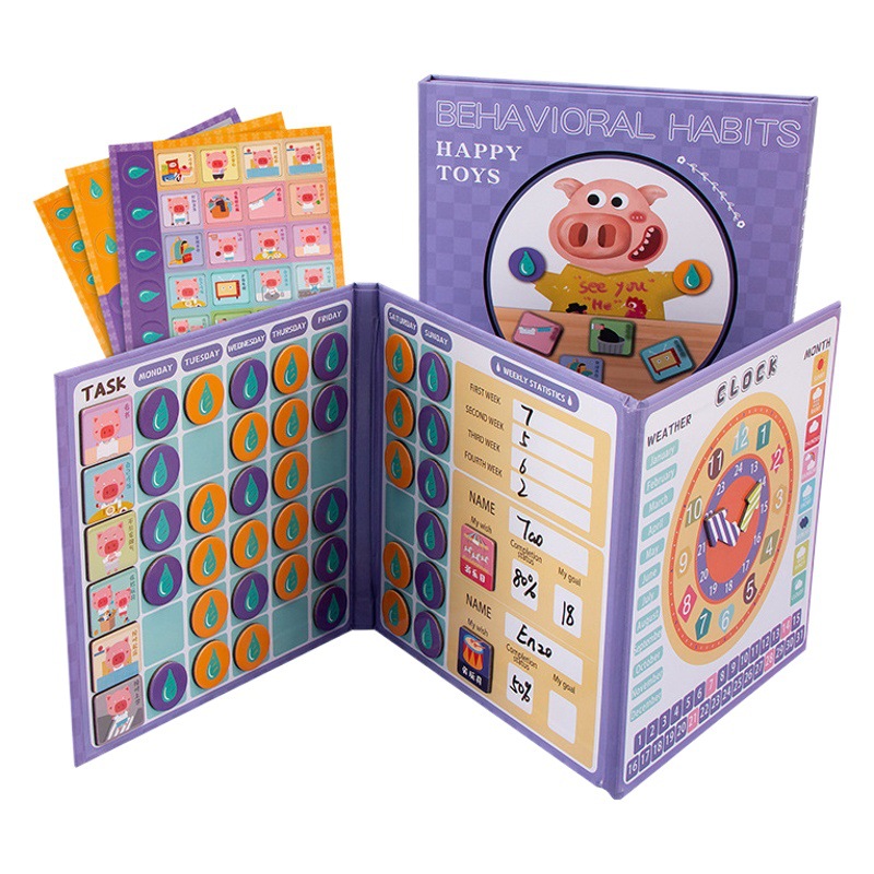 Los niños Montessori Educación Temprana de madera libro magnético ejercicio bebé concentración entrenamiento material didáctico kindergarten juguetes educativos