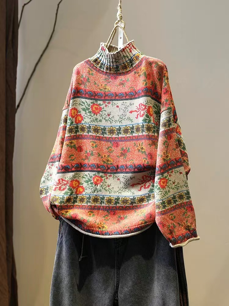 Rice collar with embroidered red