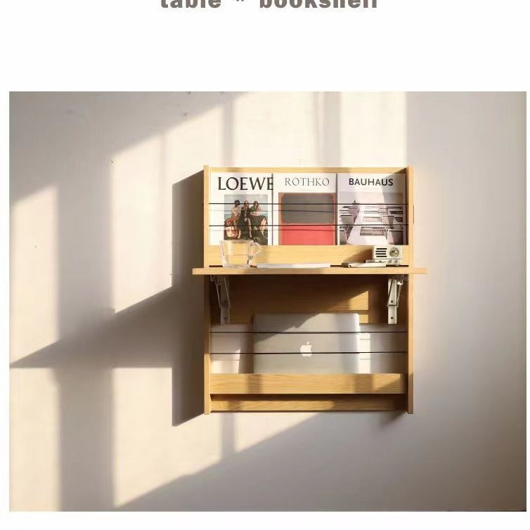 Nuevo colgante de pared plegable Mesa colgante de pared escritorio mesa de estudio pequeño apartamento pared mesa de almacenamiento fabricante de estantería de pared