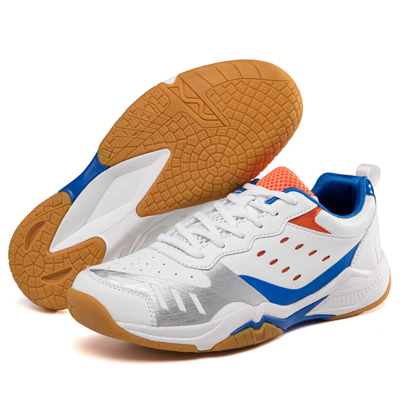 Export to Japan Europe Professional Badminton Shoes Men's and Women's Sports Casual Shoes Breathable Wear-resistant Shock-absorbing Lightweight Tennis Shoes