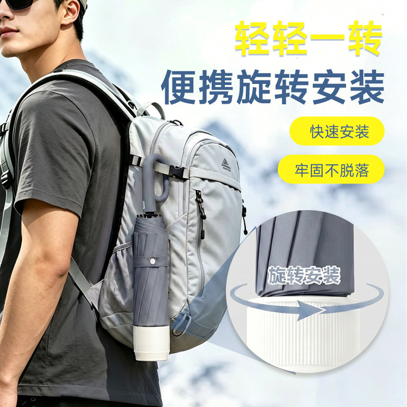 고리형 완전자동 3단 우산 여성용 대형 UPF50+ 자외선 차단 암막 양우산 방수