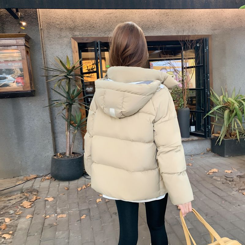 White Goose down Short Jacket for Women 2025 Winter New Loose Fashion Puffer Coat Thick Warm Outerwear Trendy