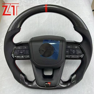 Toyota Crown Overbearing Cruiser Prado Lc Alpha Hilux Carbon Fiber Pattern Steering Wheel Assembly Upgrade