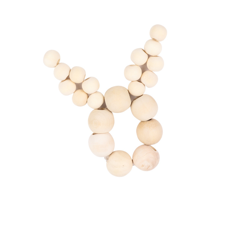 Handmade DIY Wooden Beaded Room Hanging Creative Wooden Bead Chain Fresh Home Wall Decoration Children's Room Decoration Accessories 5