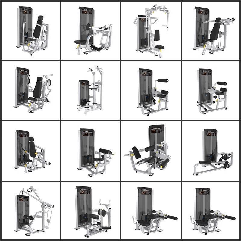 Equipo especial para gimnasio conjunto completo de empujador de pecho de postura sentada alta y baja espalda hombro empujador equipo de entrenamiento de fuerza integral