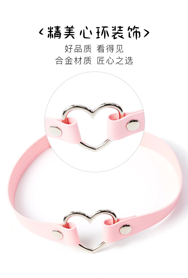 SM Couple Flirting Leg Ring with Metal Buckle, PU Leather Wearable Bondage Accessory — detail image 22